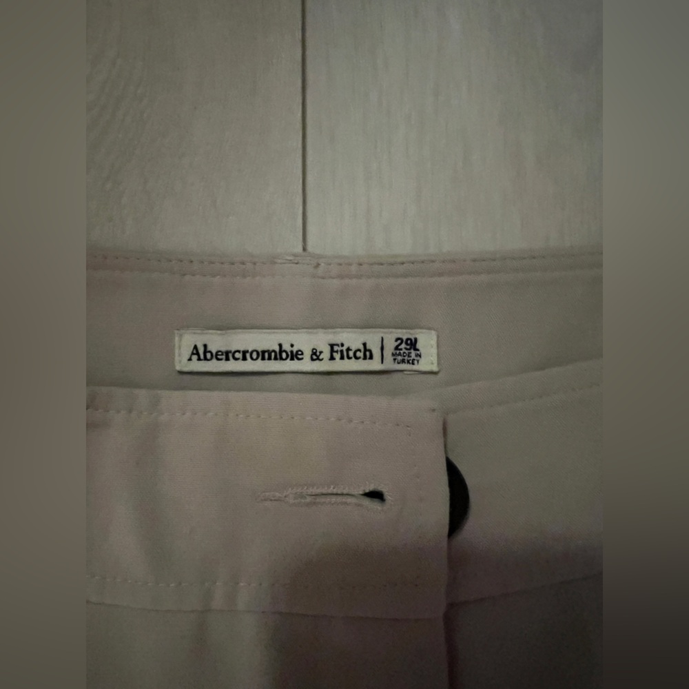 Abercrombie & Fitch Light Tan Tapered leg pant